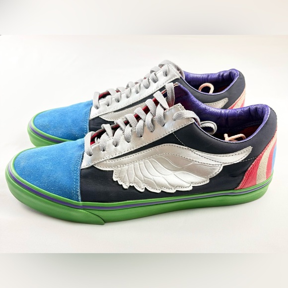adidas Other - Vans Old Skool Custom Wing Captain America Style Sneakers Size 12